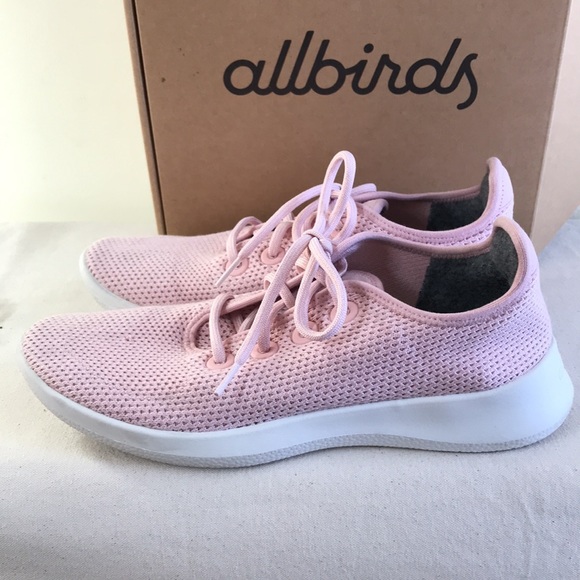 Allbirds Treerunners Sz W10 pink Anemone (white) very good Preowned condition - Picture 4 of 10
